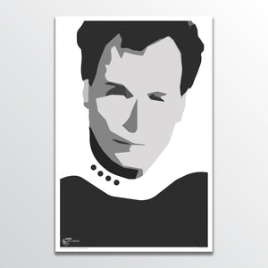 Silhouette - John de Lancie Art Print